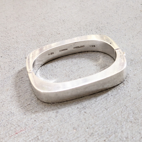 Vintage Taxco Sterling Silver Bracelet 6.5" - Picture 3 of 13